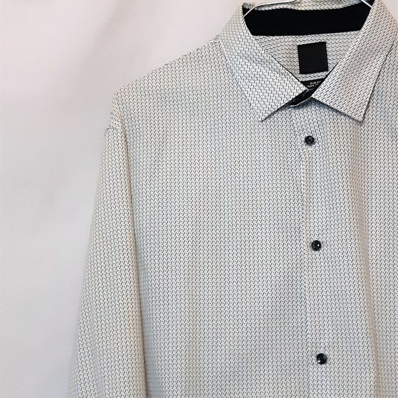 H&M Shirts Hm Mens Large Slim Fit Button Down Shirt Coupe Etroite